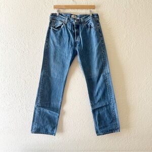 Levi's 501 Medium Wash Button Fly 100% Cotton Jeans